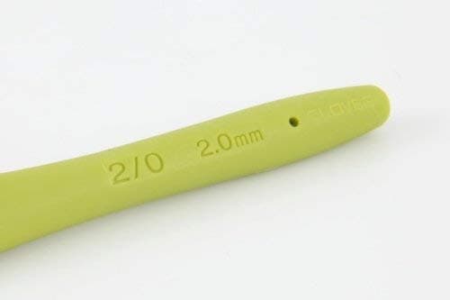 Clover CL1050 Amour Crochet Hook: 2.0mm, Metal, 2mm, Green thumbnail 5