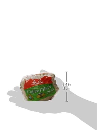 Melitta 8-12 Cup Basket Coffee Filters, Natural Brown, 200 Total Filters Count thumbnail 2