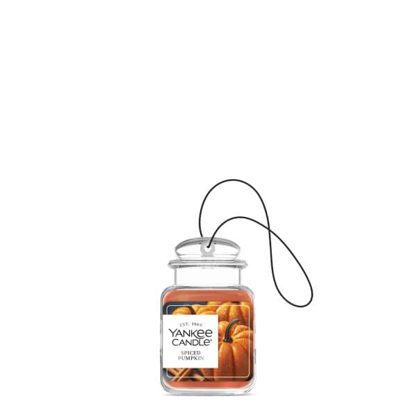 Yankee Candle Car Jar Ultimate Air Freshener, Hanging Car Air Freshener, Long Lasting Car Fragrance (Spiced Pumpkin) thumbnail 3