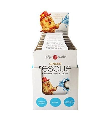 Ginger Rescue® Chewable Tablets by The Ginger People® – Drug Free Digestive Health, 5.5 oz Chewable Tablets, Strong Ginger Flavor, 0.55 Oz, 10 Count Caddy (240 Tablets) thumbnail 2