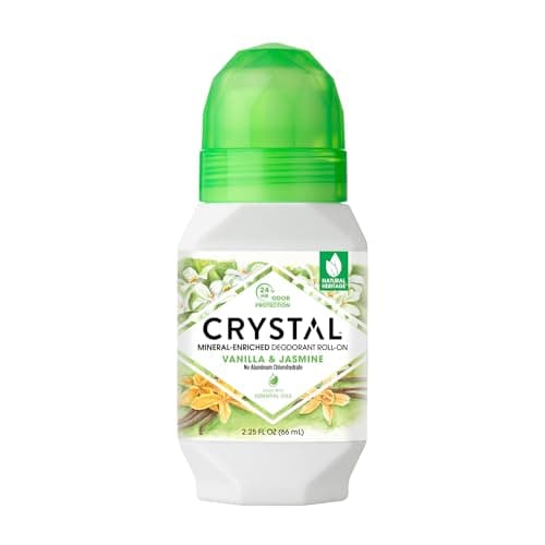 Crystal Mineral Deodorant Roll-On, Vanilla Jasmine, 2.25 fl oz