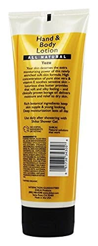ShiKai Yuzu Hand & Body Lotion (8oz, Pack of 4) | Daily Moisturizing Skincare for Dry and Cracked Hands | With Aloe Vera & Vitamin E thumbnail 2