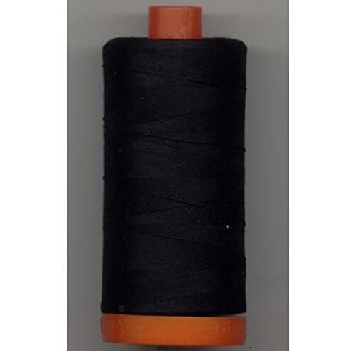 Aurifil A1050-2692 Mako Cotton Thread Solid 50WT 1422Yds Black thumbnail 2