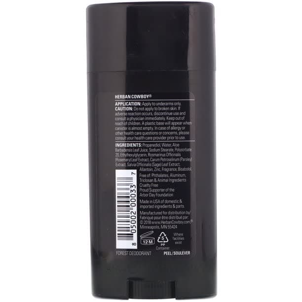 Herban Cowboy Forest Deodorant Maximum Protection 2.8 Ounce, 3 Pack thumbnail 2