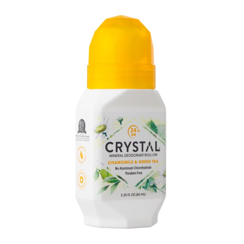 Crystal Mineral Deodorant Roll-On, Chamomile & Green Tea, 2.25 fl oz (Pack of 12) thumbnail 3