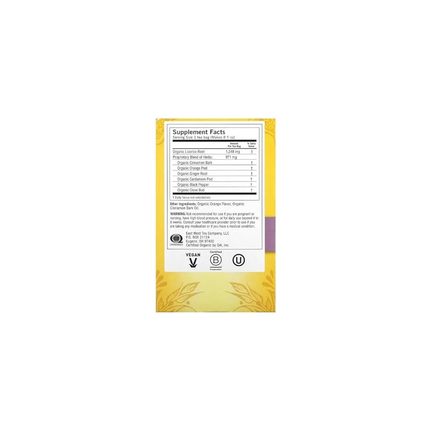 Organic Egyptian Licorice 16 tea bags by Yogi Tea thumbnail 2