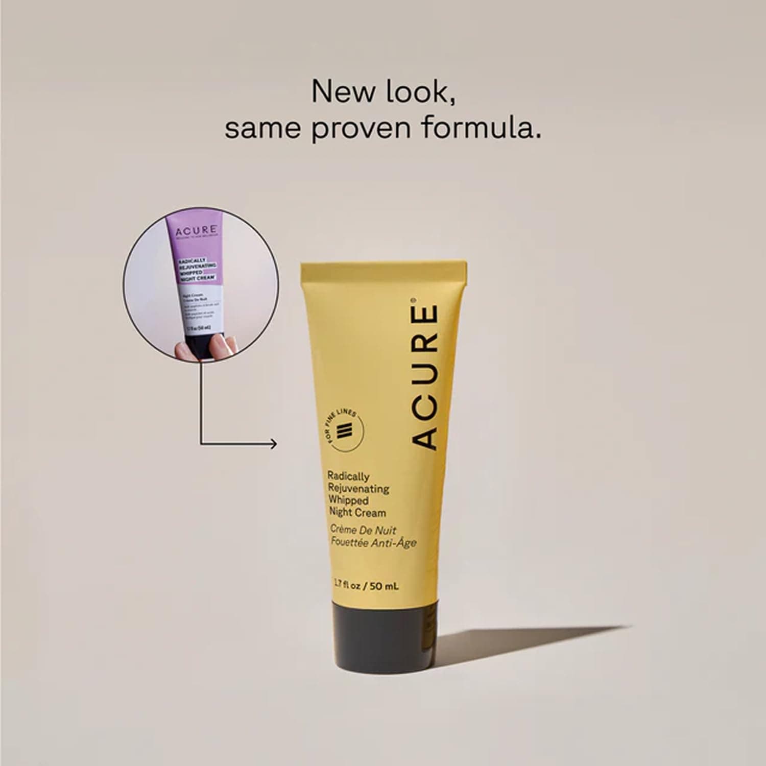 Acure Radically Rejuvenating Whipped Night Cream - Anti Aging Peptide Night Face Cream for Women & Men, Hydrating & Renewing Moisturizer for Fine Lines and Dark Spots with Vitamin C - 1.7 fl oz thumbnail 2