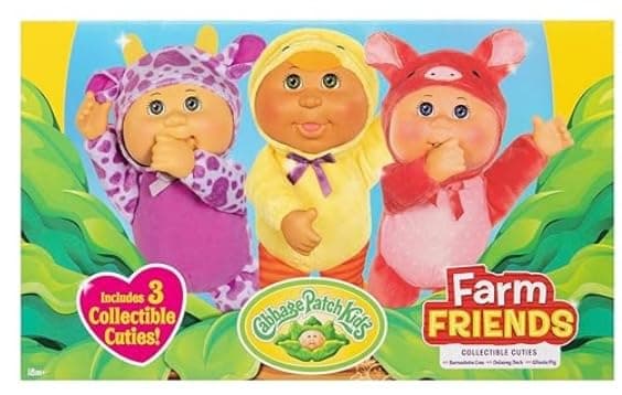 Cabbage Patch Dolls Barnyard Friends 3-Pack - 9 Inch CPK Kids Dolls - Collectible Cuties (Barnyard Friends) thumbnail 5