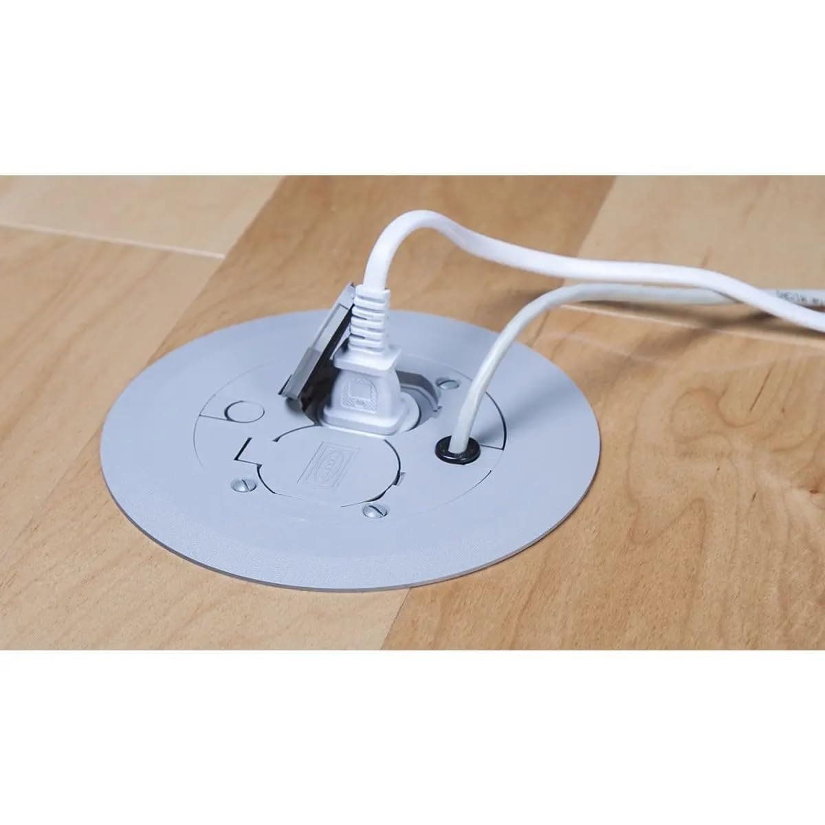 RACO 6299 Round Floor Box Cover Kit Nonmetallic with Two-Lift Lids for RACO 5511 Floor Box (Required), Gray thumbnail 2