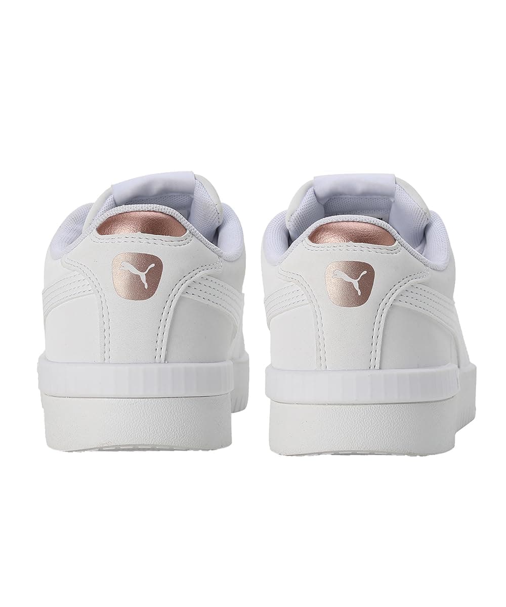 PUMA Jada Renew Nubuck, Girls Football Boots, Puma White Rose Gold, 37.5 EU thumbnail 4