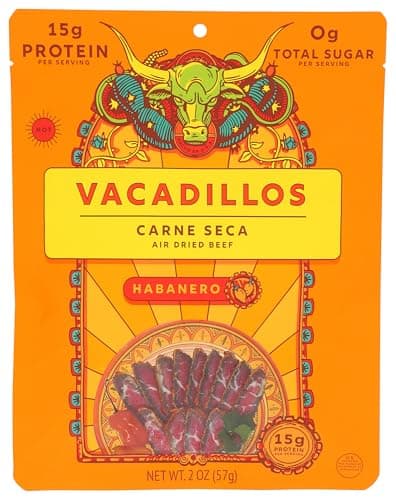 Vacadillos, Carne Seca Habanero, 2 Ounce