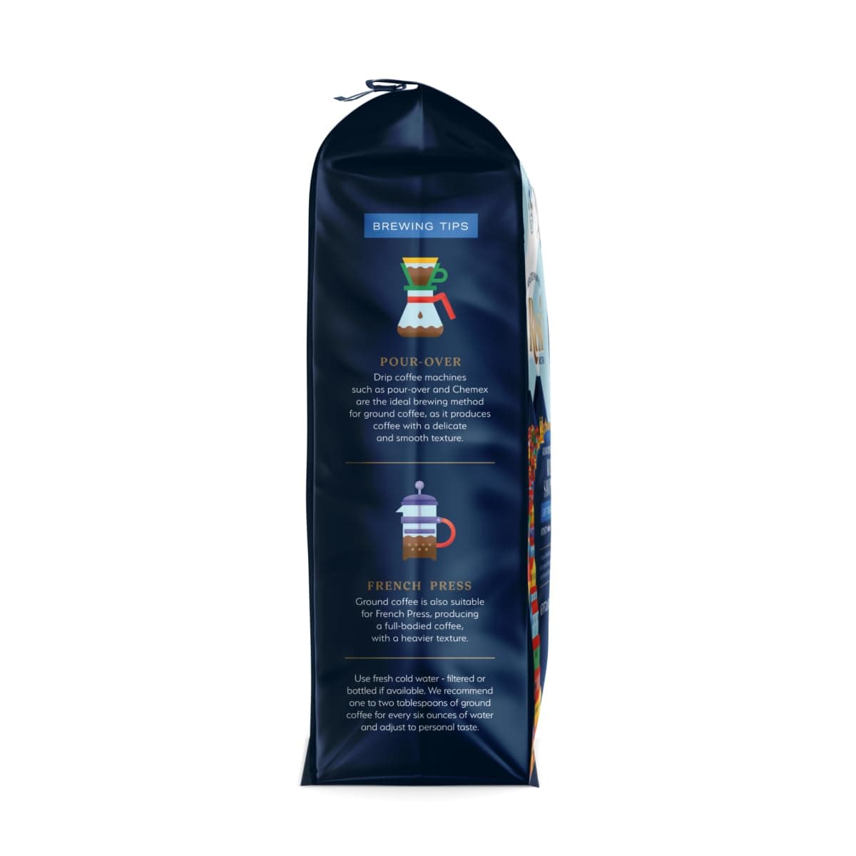 Resi Coffee - Blu Savoy, Light Roast Ground Coffee, Italian, Naples Roasted, 12 oz 1Bag thumbnail 3
