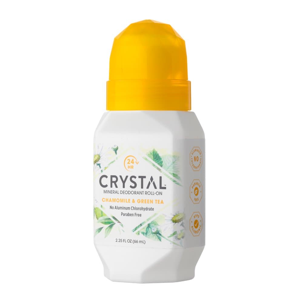 Crystal Mineral Deodorant Roll-On, Chamomile & Green Tea, 2.25 fl oz (Pack of 12) thumbnail 4