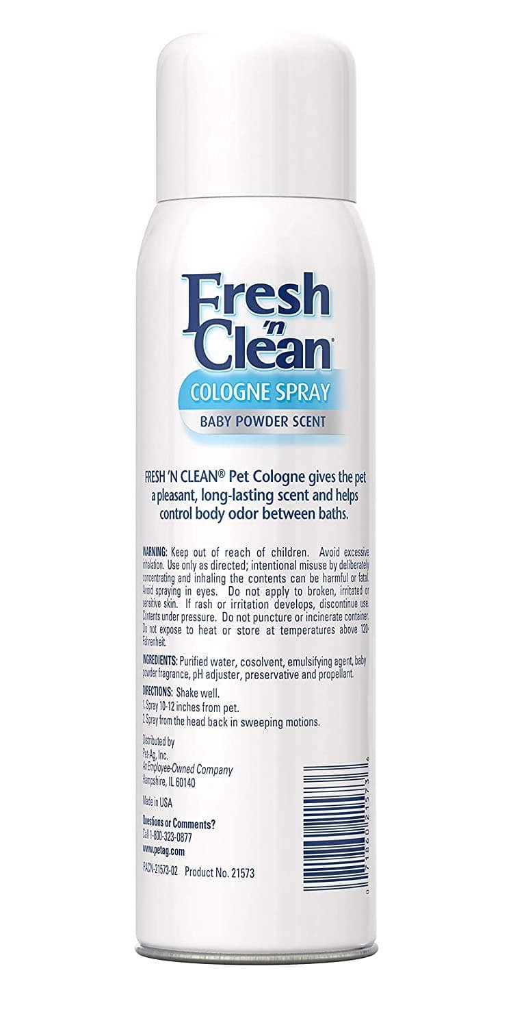 PetAg Fresh 'n Clean Cologne Spray - Baby Powder Scent - 12 Ounce thumbnail 3