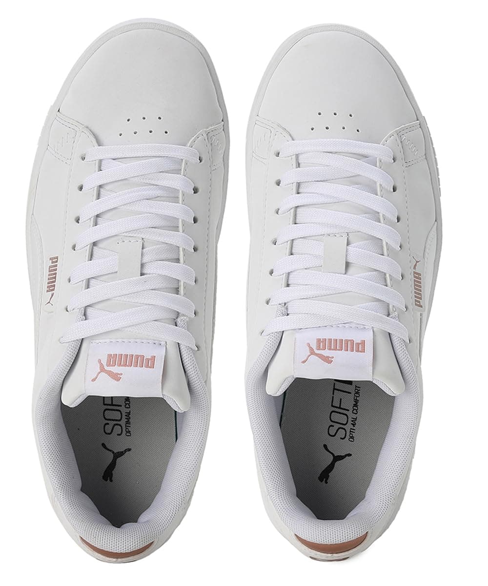 PUMA Jada Renew Nubuck, Girls Football Boots, Puma White Rose Gold, 37.5 EU thumbnail 7