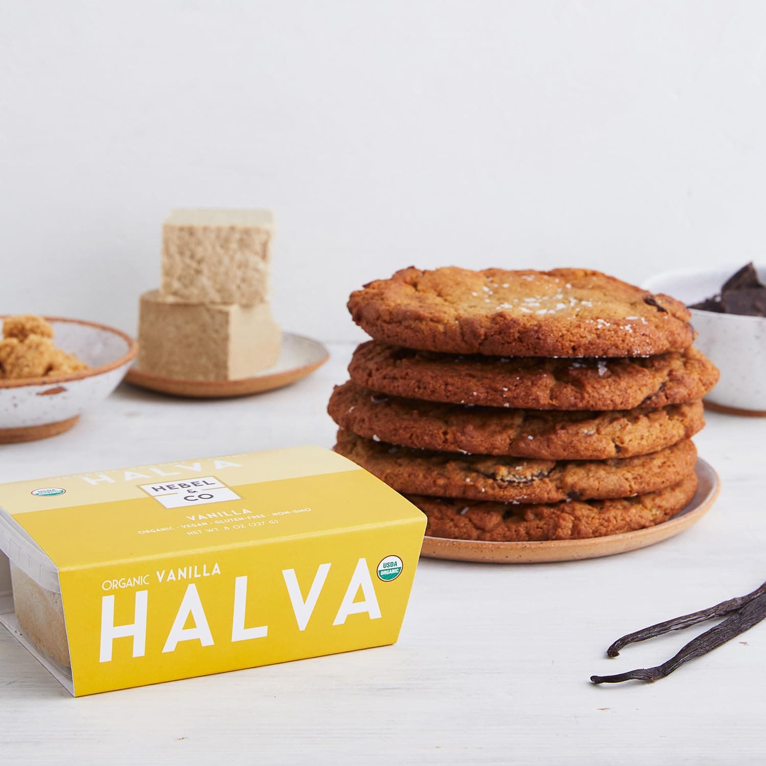 HEBEL & CO Vanilla Halva - 8 oz | Certified USDA Organic, Gluten Free, Kosher & Vegan thumbnail 5