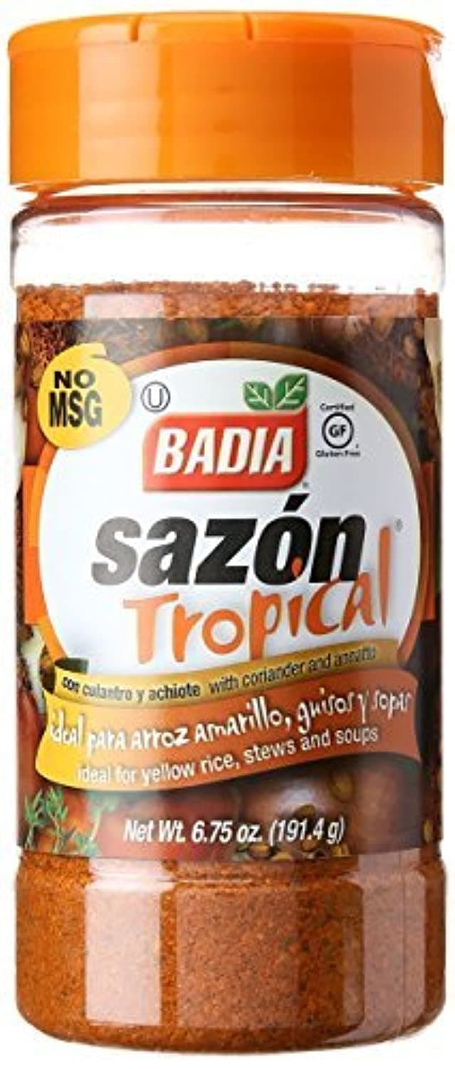 Badia Sazon Tropical Gluten Free Spices Premium Quality 191.36 gm