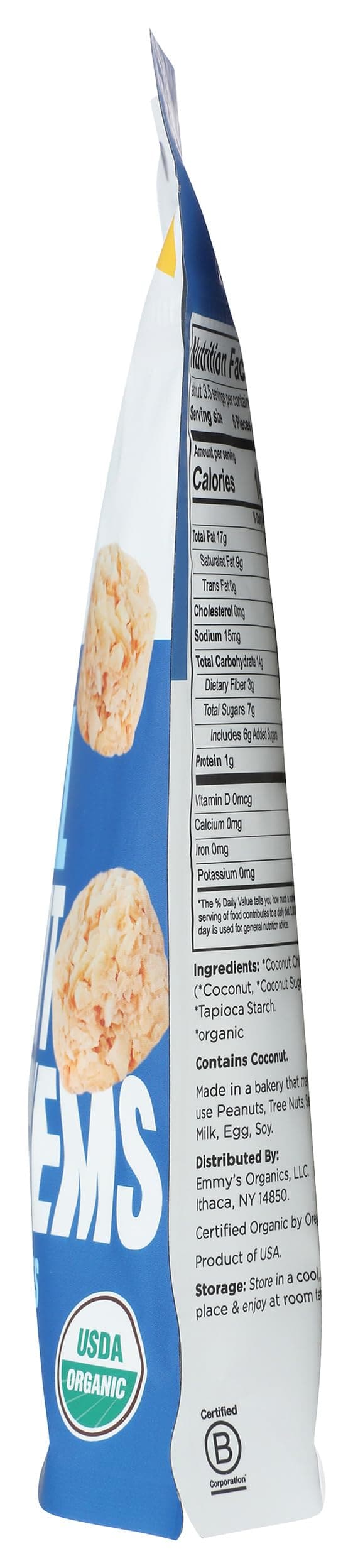 Emmys Organic Original Coconut Crunch'ems, 3.5 OZ thumbnail 5