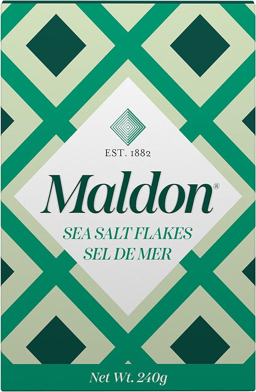 Maldon Salt, Sea Salt Flakes, (240 g) 8.5 oz (Pack of 2)