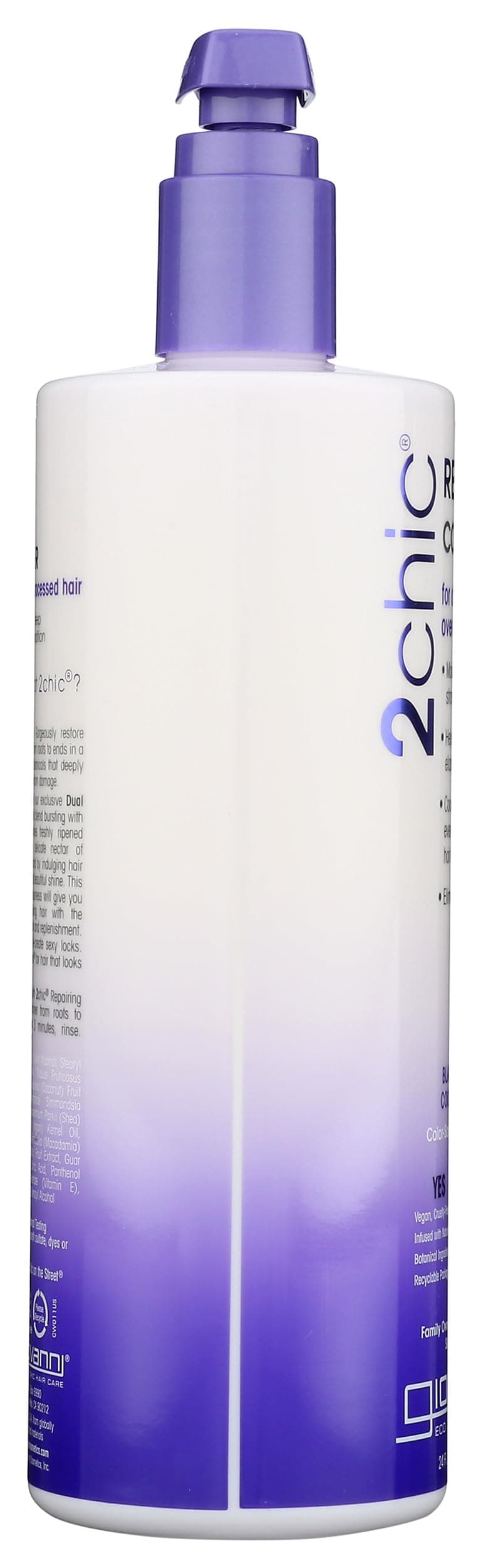 GIOVANNI Color Safe 2Chic Repairing Conditioner Is 100% Color-Safe And Nourishes Hair With A Proprietary Blend Of Vitamins, Antioxidants, And Omega Fatty Acids Without Stripping Color - 24 Oz thumbnail 5