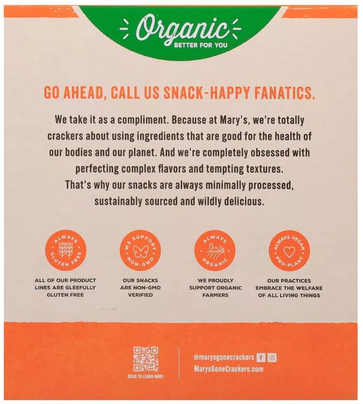Marys Gone Crackers Organic 18 Oz (Pack Of 1) thumbnail 5