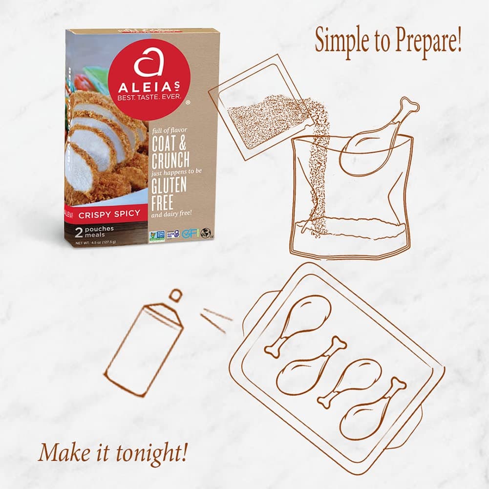 Aleias Gluten Free Bakery Spicy Coat & Crunch, 9 OZ thumbnail 8
