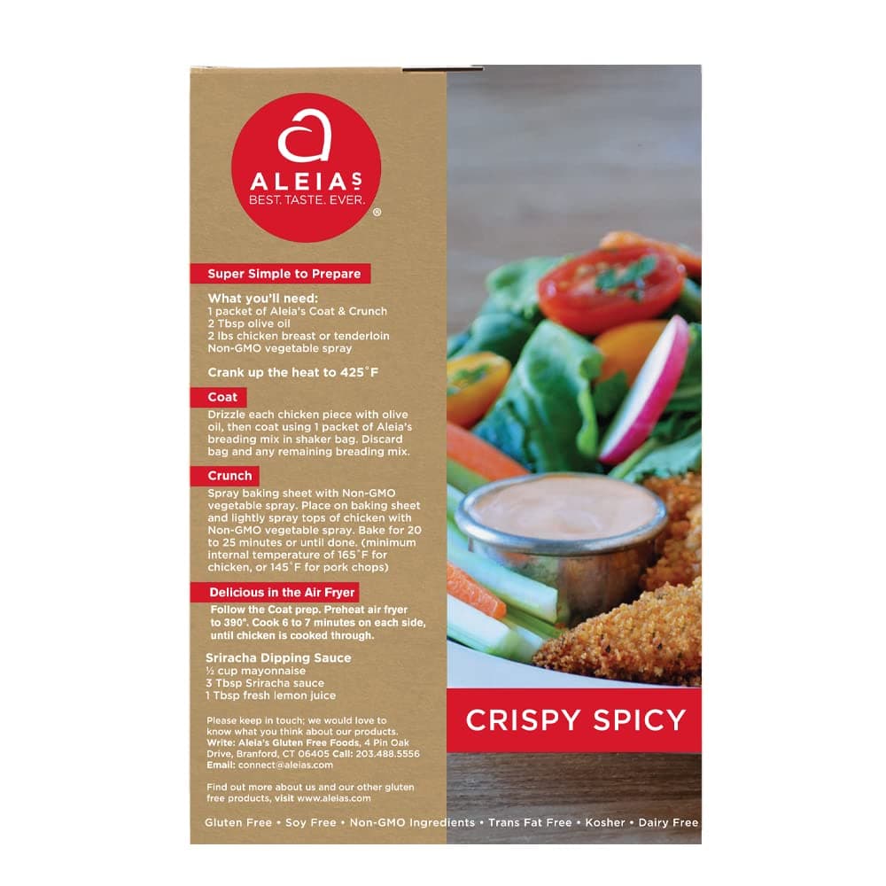 Aleias Gluten Free Bakery Spicy Coat & Crunch, 9 OZ thumbnail 2