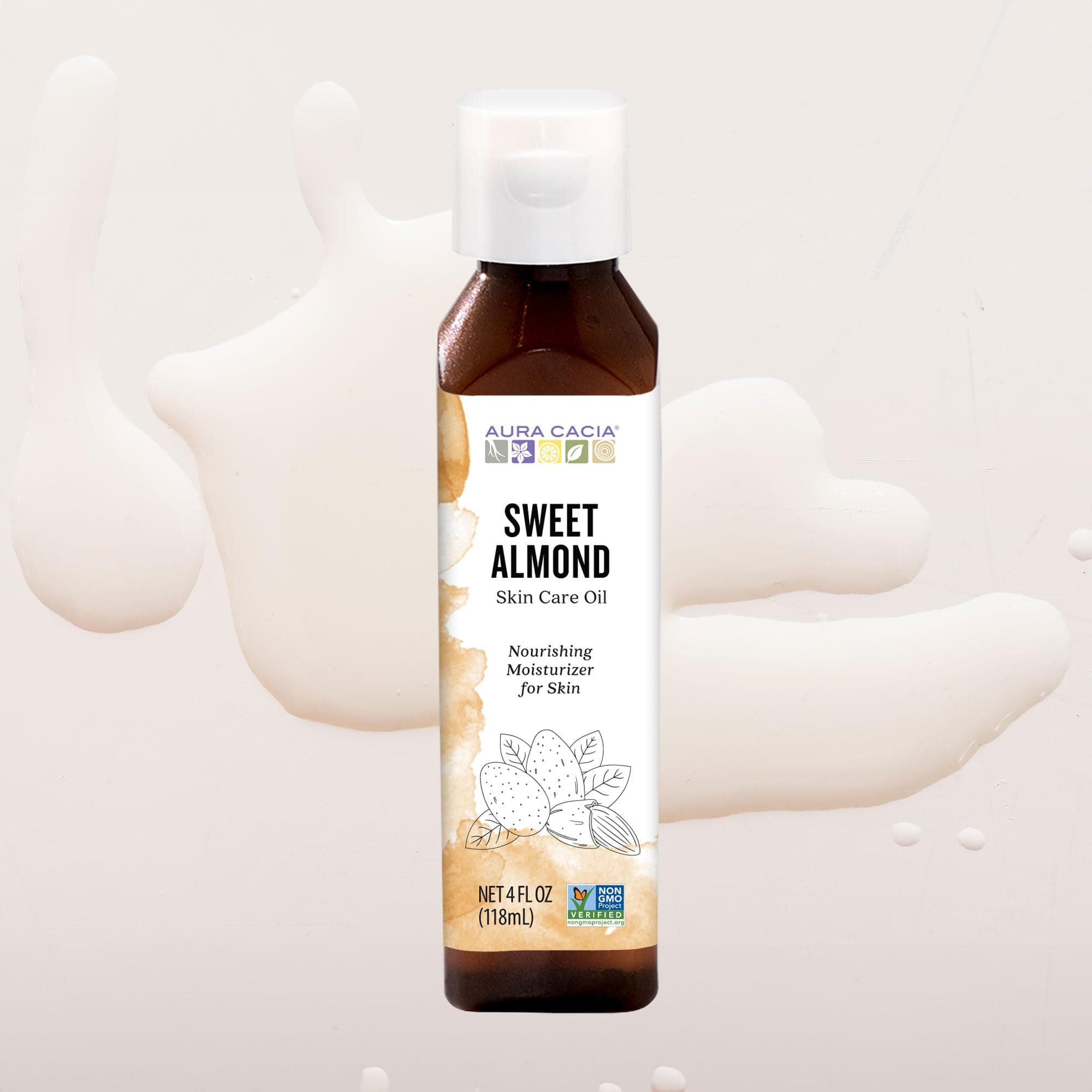 Aura Cacia Sweet Almond Skin Care Oil, 4 Oz (Pack of 1) thumbnail 5