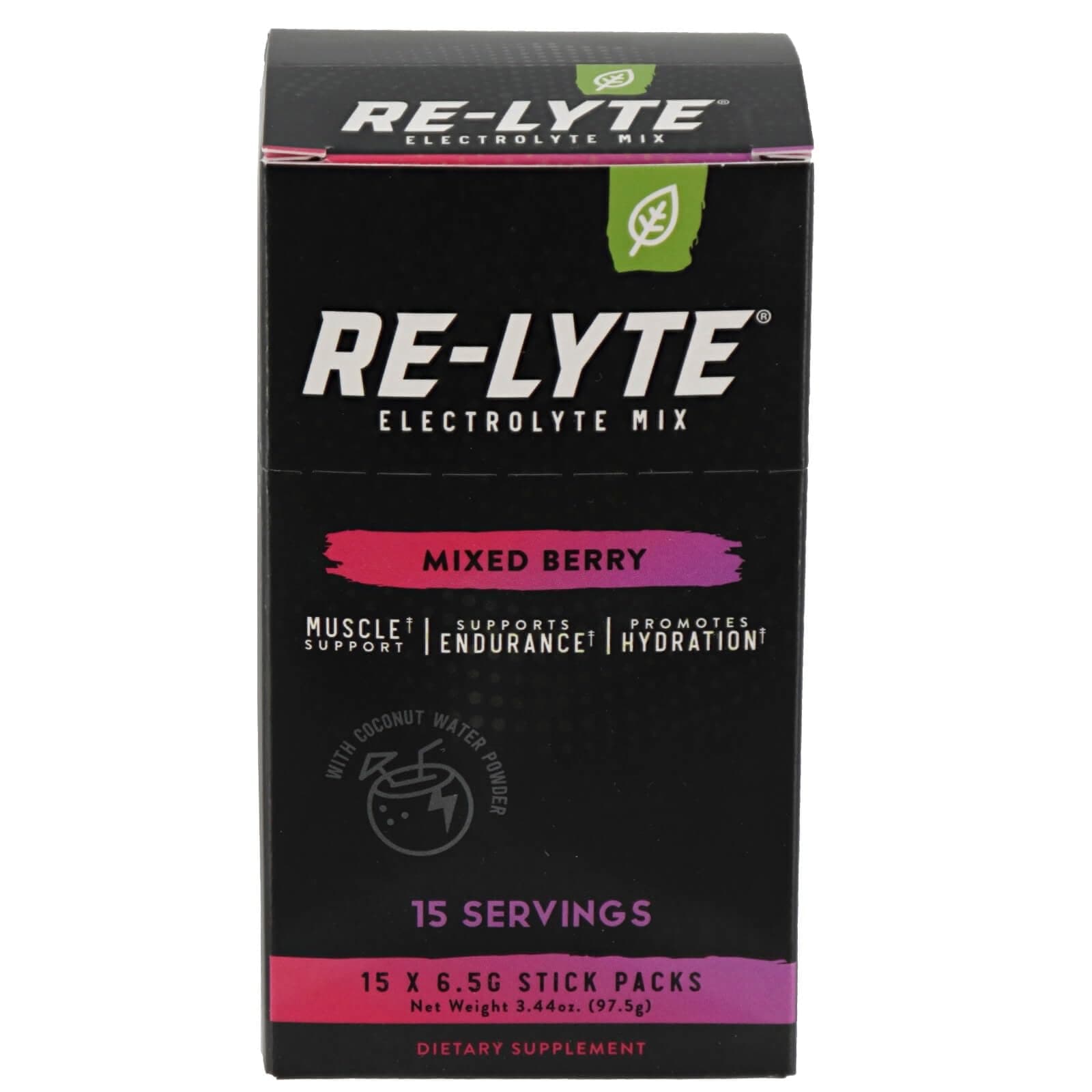 RELYTE Re-Lyte Electrolyte Drink Mix Mixed Berry 15 Servings Packets 3.44 oz thumbnail 2