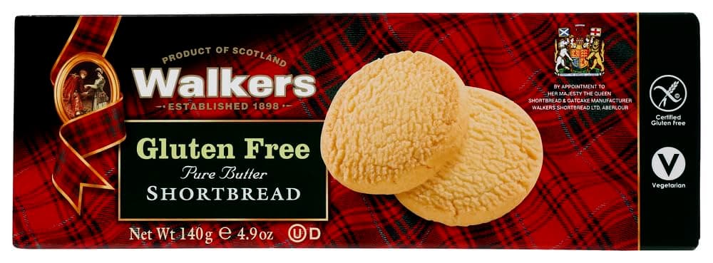 Walkers Gluten Free Pure Butter Shortbread Cookies -- 4.9 oz (Pack of 1)