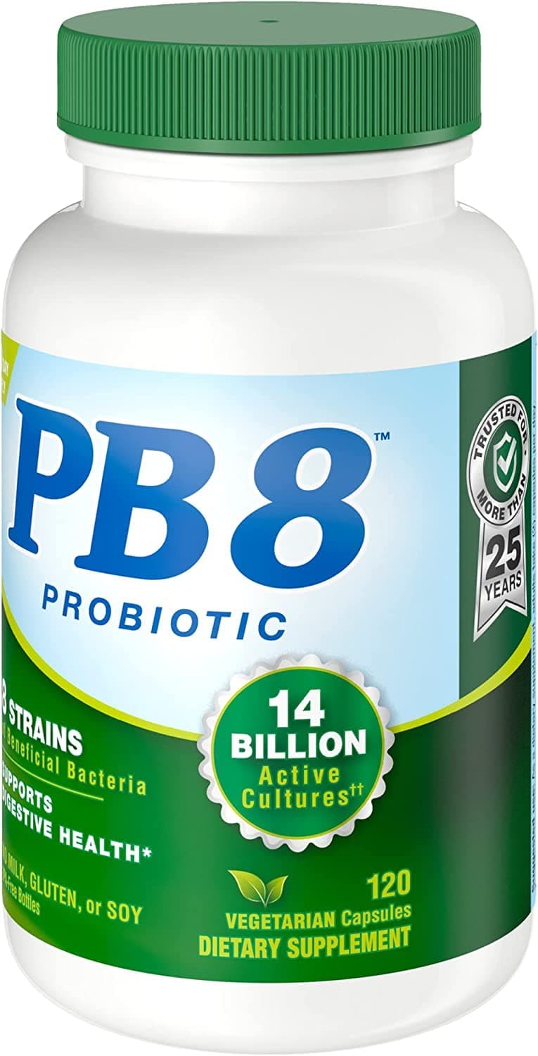 Nutrition Now PB8 Pro-Biotic Vegetarian Acidophilus - Pack of 3-120 Capsules Each thumbnail 2