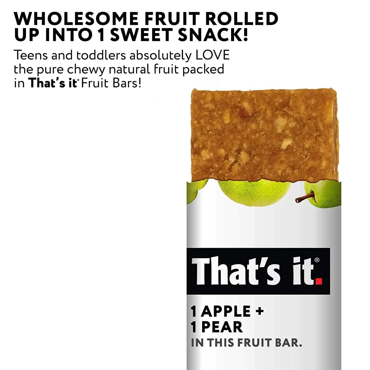 Thats It Apple and Pear Fruit Bar, 1.2 Ounce (Pack of 12) thumbnail 4