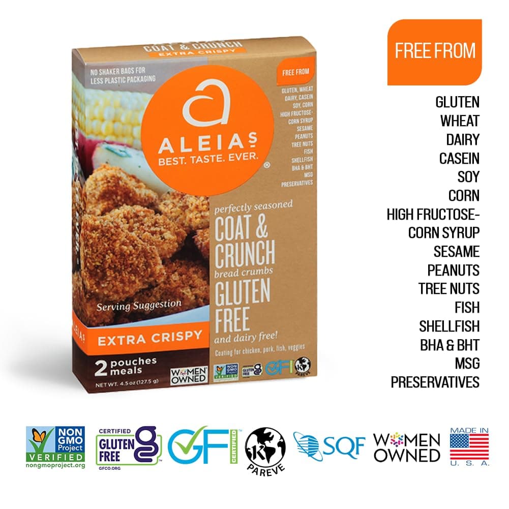 Aleias Gluten Free Bakery Extra Crispy Coat & Crunch, 12 OZ thumbnail 7