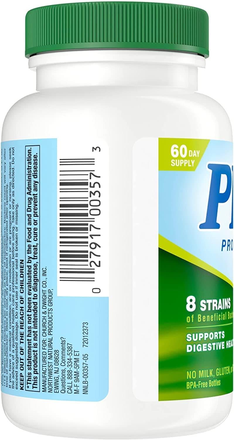Nutrition Now PB8 Pro-Biotic Vegetarian Acidophilus - Pack of 3-120 Capsules Each thumbnail 5