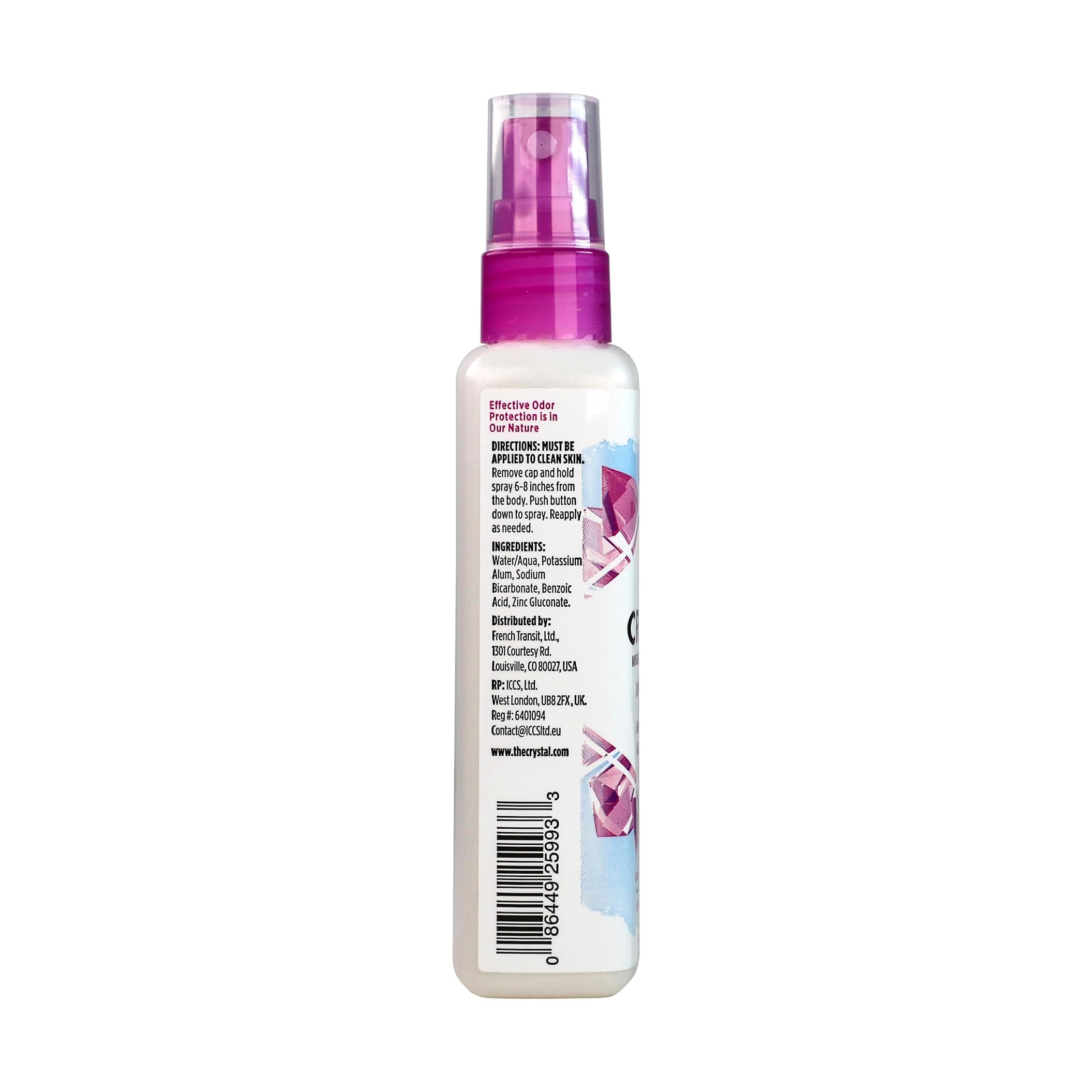 CRYSTAL Mineral Deodorant Spray- Unscented Body Deodorant With 24-Hour Odor Protection, Aluminium Chloride & Paraben Free, 4 FL OZ, Pack of 6 thumbnail 5