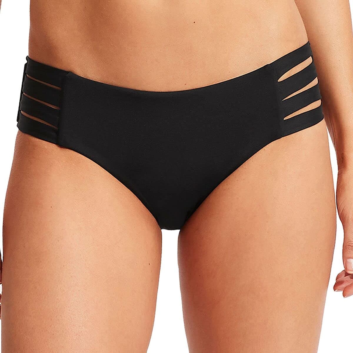 Seafolly Collective Multi Strap Hipster Pant Black AUS 8 (US Women's 4) thumbnail 3