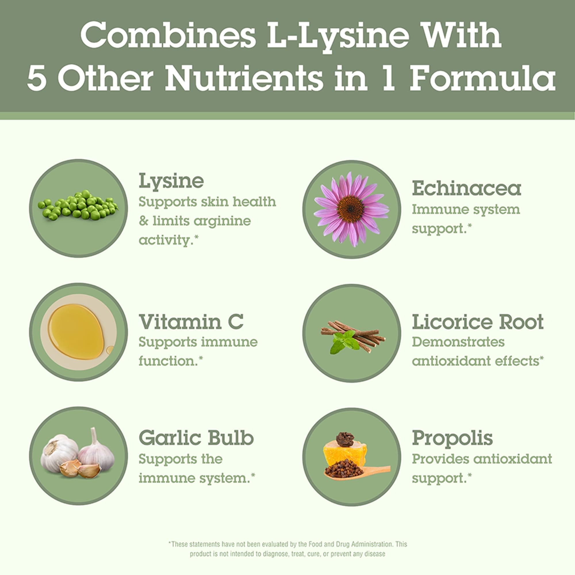 Quantum Health Super Lysine+ / Advanced Formula Lysine+ Immune Support with Vitamin C, Echinacea, Licorice, Propolis, Odorless Garlic (180 Tablets), Packaging may vary thumbnail 4