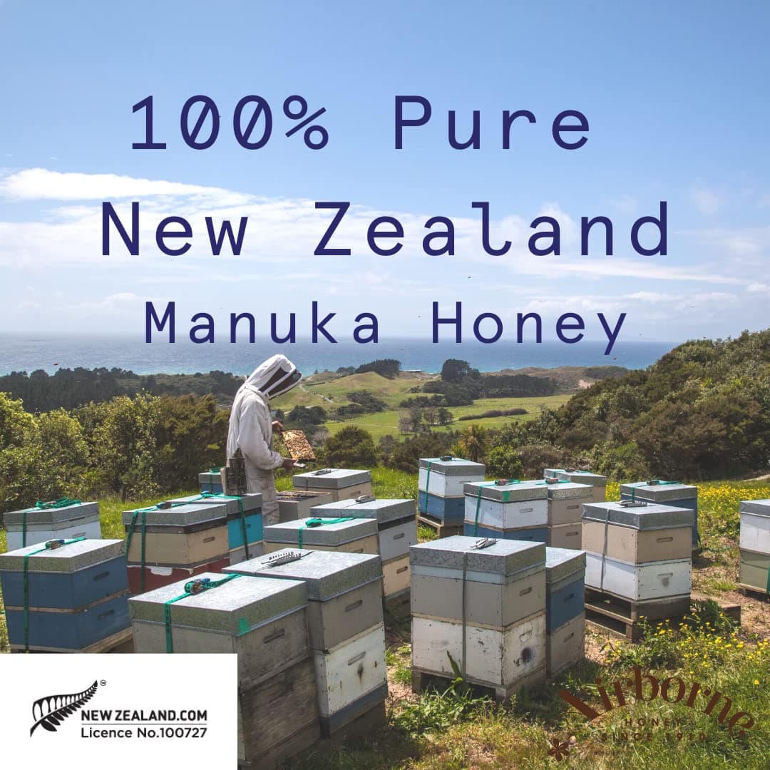 Airborne Manuka Honey (85+ Manuka Pollen) Raw and Unfiltered Premium New Zealand 100% Pure, Daily Wellness Support 17.6 oz. thumbnail 4