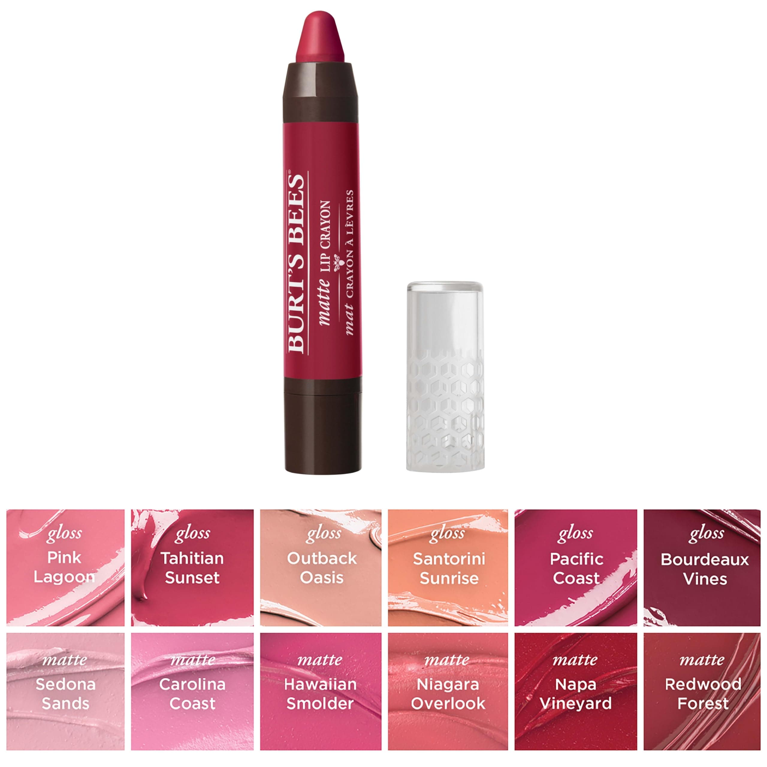 Burt's Bees 100% Natural Origin Moisturizing Matte Lip - 1 Crayon, Napa Vineyard, 0.11 Oz thumbnail 9