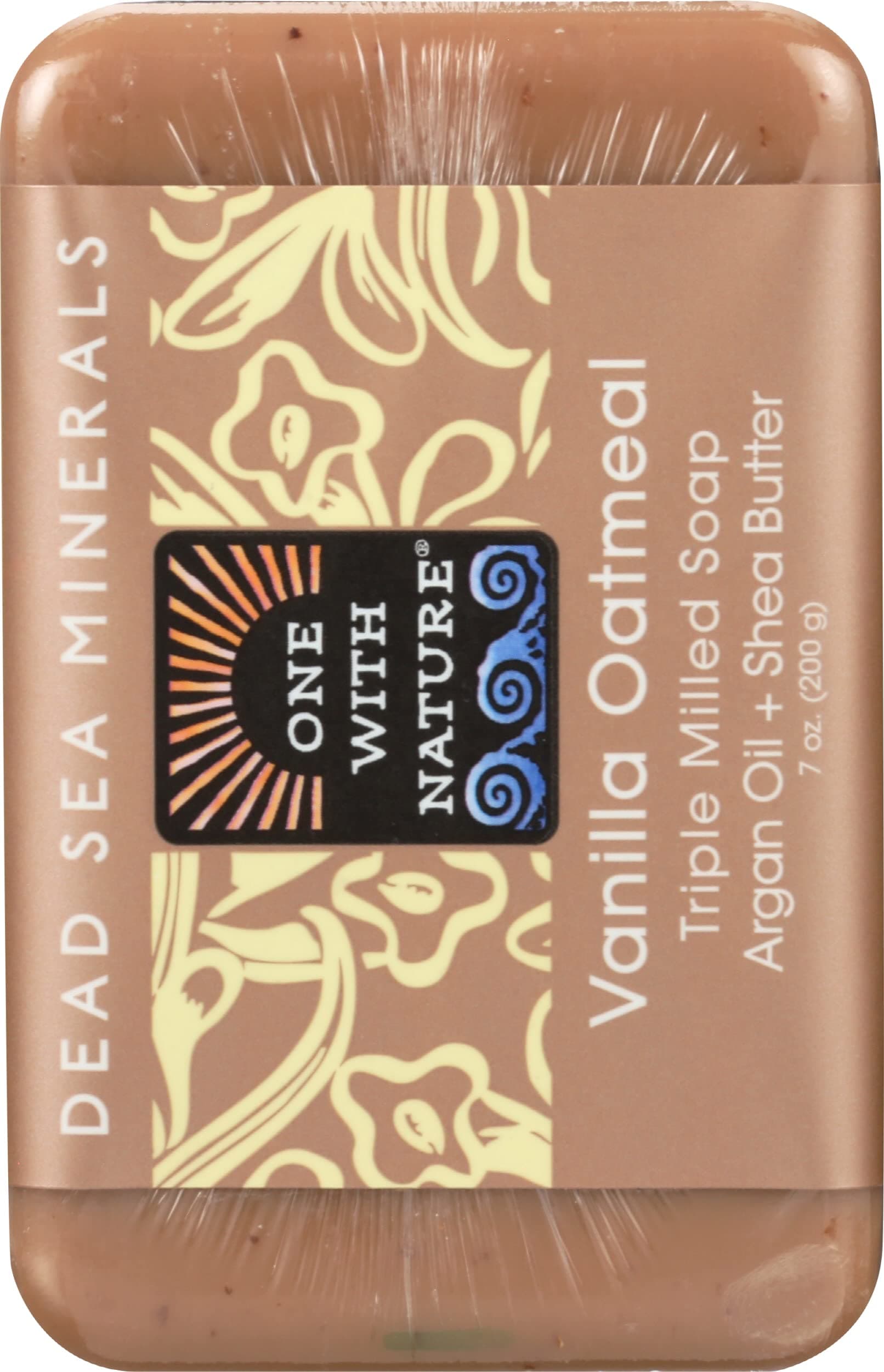 One With Nature Vanilla Oatmeal Dead Sea Mineral Soap, 7 Ounce Bar thumbnail 2