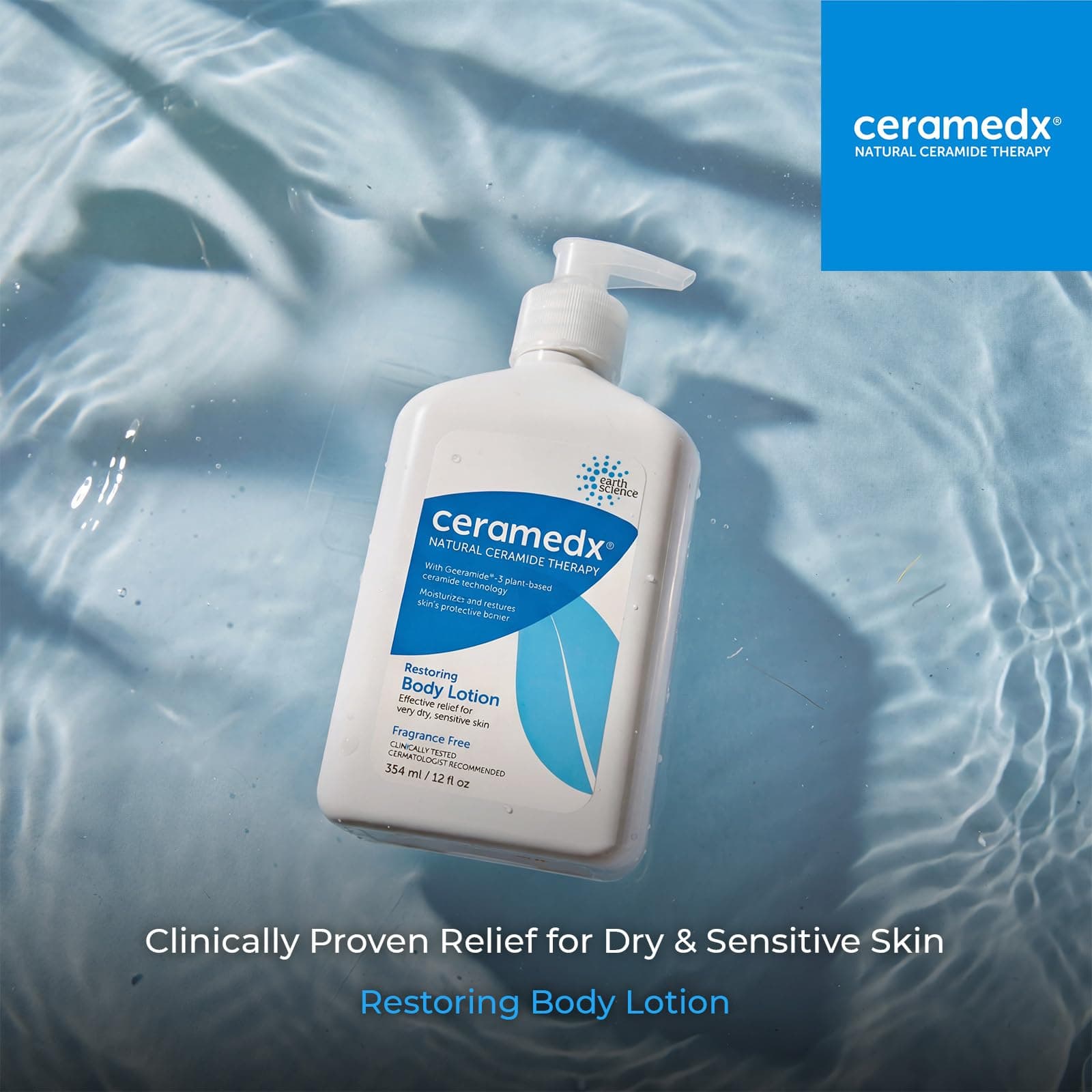 Ceramedx - Restoring Body Lotion | Natural Ceramide Lotion for Dry, Sensitive Skin | Cruelty Free, Vegan & Fragrance Free | 12 fl oz thumbnail 2