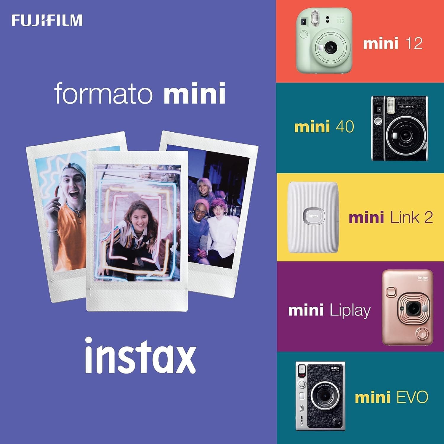 Fujifilm Mini Instant Film, 10 Sheets×5 Pack(Total 50 Shoots) thumbnail 2