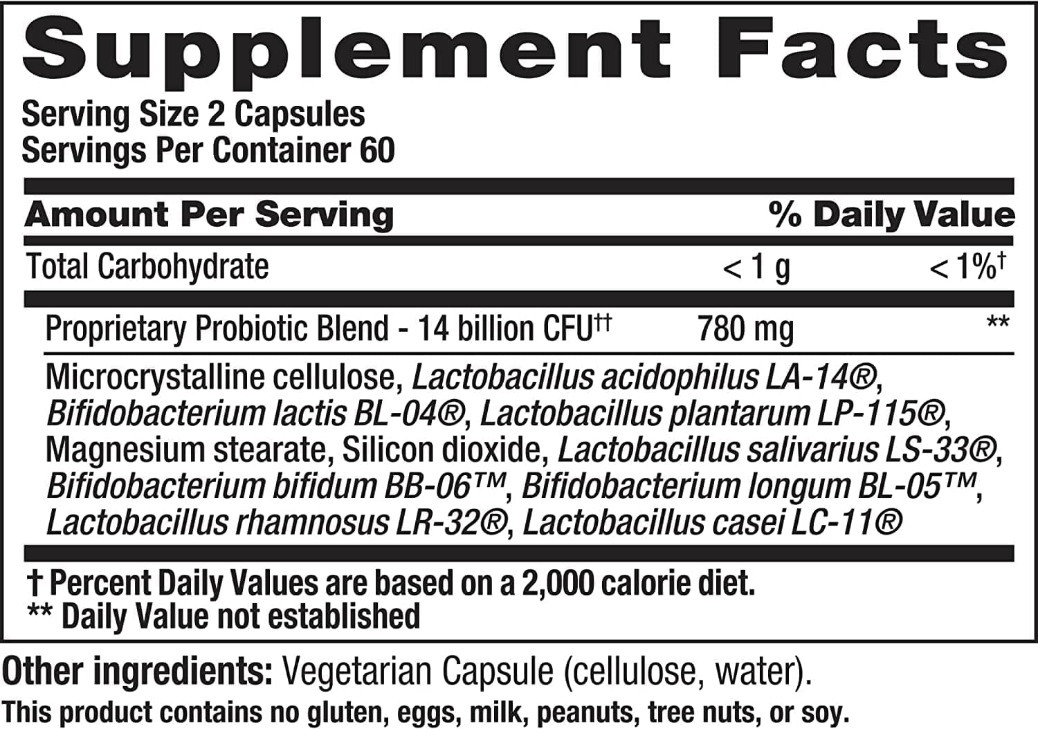 Nutrition Now PB8 Pro-Biotic Vegetarian Acidophilus - Pack of 3-120 Capsules Each thumbnail 8