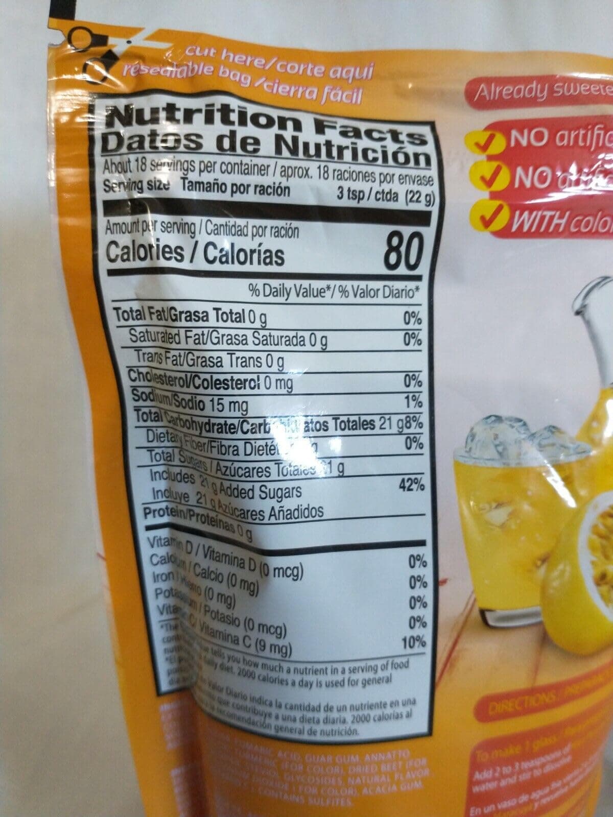 Klass Drink Mix Passion Fruit Maracuya 14.1 Ounce, Pack of 1 thumbnail 3