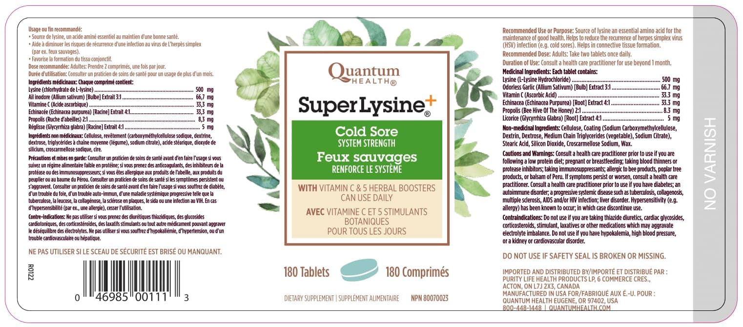 Quantum Super Lysine, 180 Count thumbnail 2
