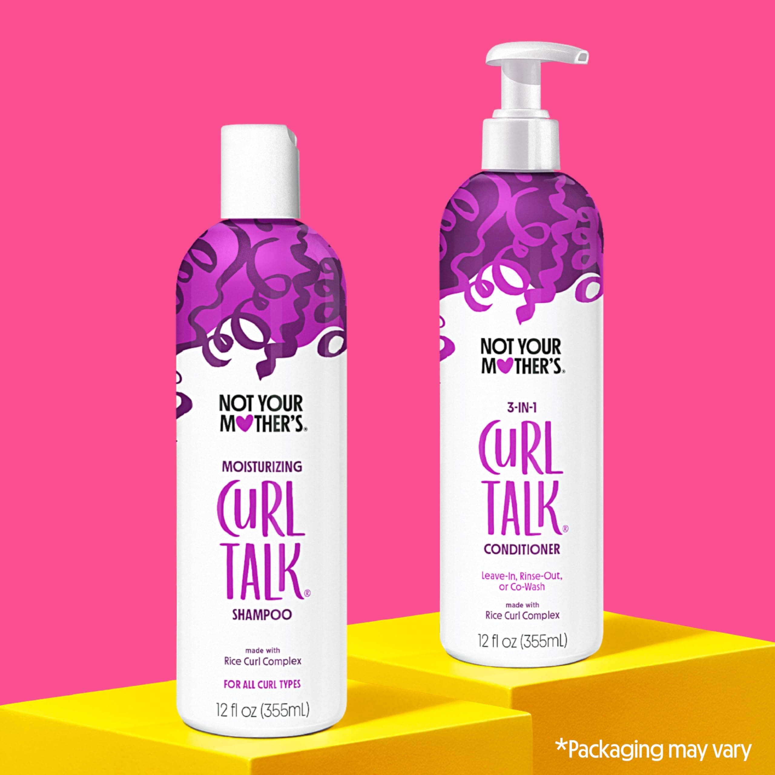 Not Your Mother's Curl Talk Shampoo and Conditioner Set for Curly Hair - (2 Pack) 12 fl oz - Shampoo and Conditioner for Women with All Curl Types - Cleanse & Hydrate Curly Hair - Control Frizz thumbnail 2