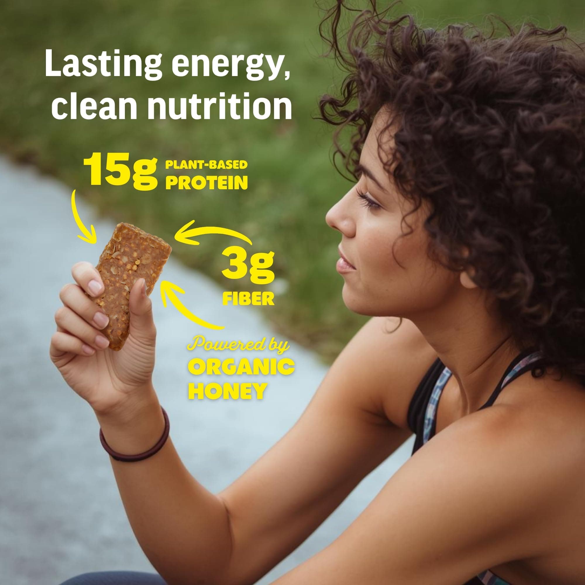Kate’s Real Food Organic Protein Bars – (Snickerdoodle, 2.2 oz, Pack of 12) – Plant Based Protein Bars - Gluten Free, Soy Free, Non GMO, Whole Grains, and All Natural thumbnail 3
