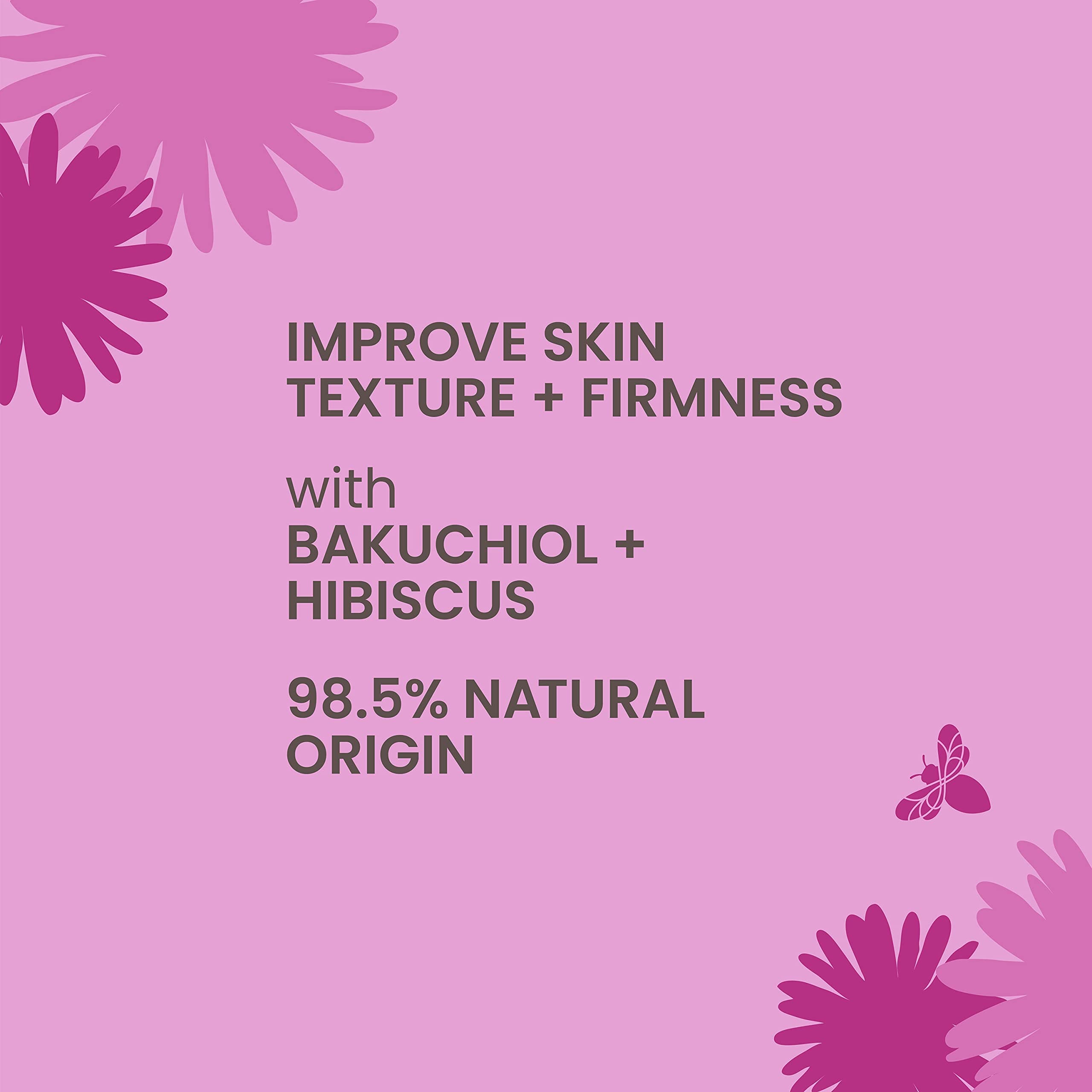 Burt's Bees Firming Collagen Face Serum, Natural Origin Retinol Alternative Improves Skin Texture & Supports Anti-Aging, with Bakuchiol, Lightweight - Firming Booster (1 oz) thumbnail 2