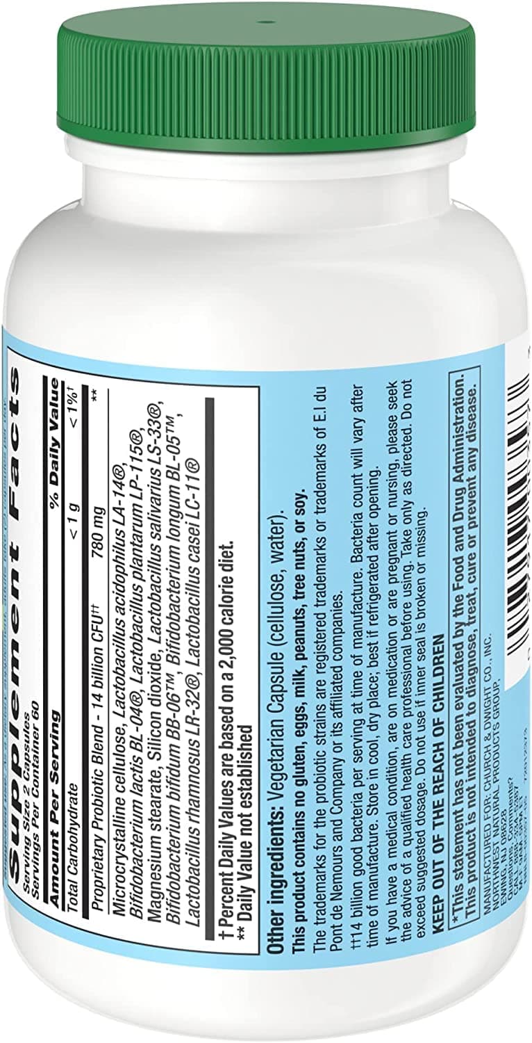 Nutrition Now PB8 Pro-Biotic Vegetarian Acidophilus - Pack of 3-120 Capsules Each thumbnail 4