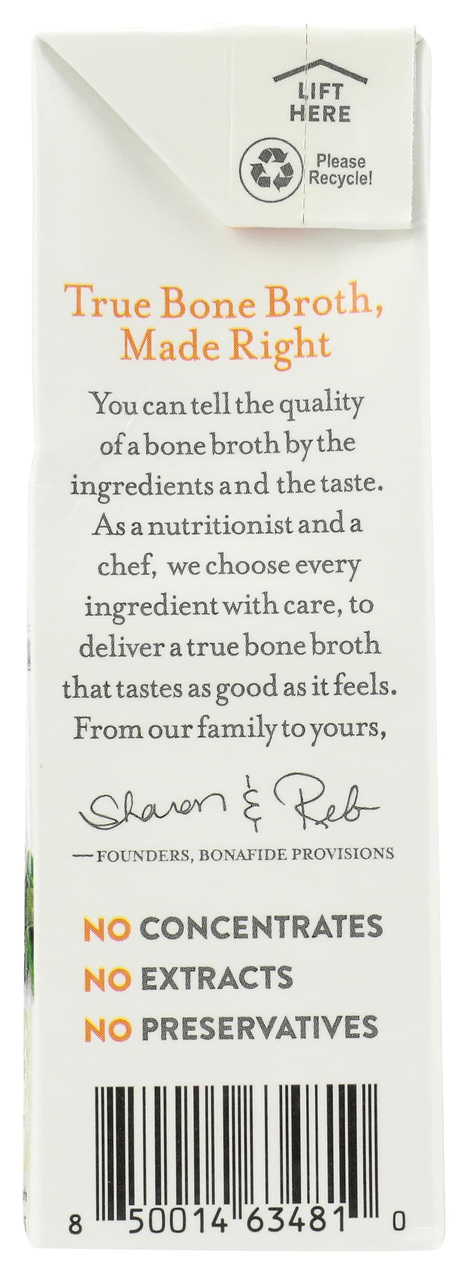 Bonafide Provisions Organic No Salt Added Chicken Bone Broth, 16.9 OZ thumbnail 4